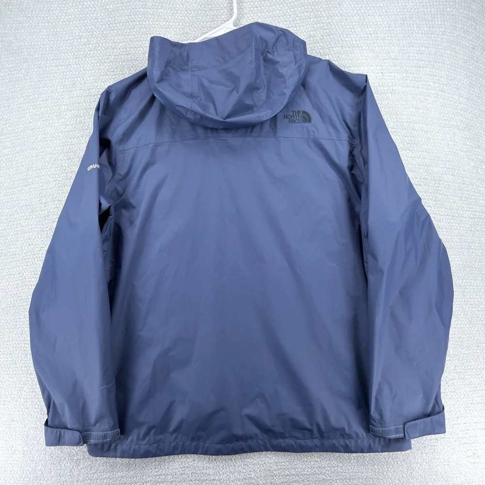 The North Face DryVent Rain Jacket Men's XL Blue Hooded Grundfos Waterproof